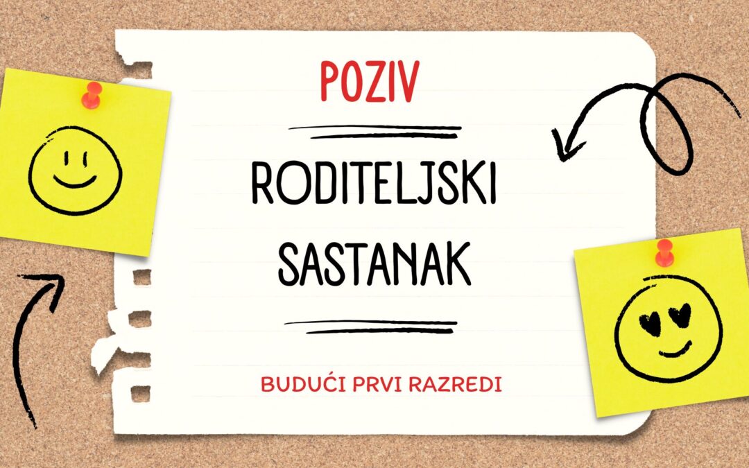 Roditeljski sastanak – budući prvaši