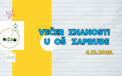 VEČER ZNANOSTI U NAŠOJ ŠKOLI