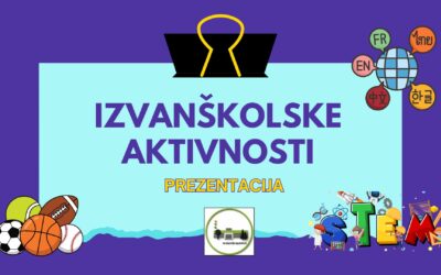 PREZENTACIJA IZVANŠKOLSKIH AKTIVNOSTI ZA UČENIKE,šk. god.  2026./27.